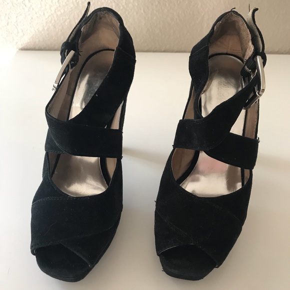 Michael Kors black suede platforms - Picture 6 of 8